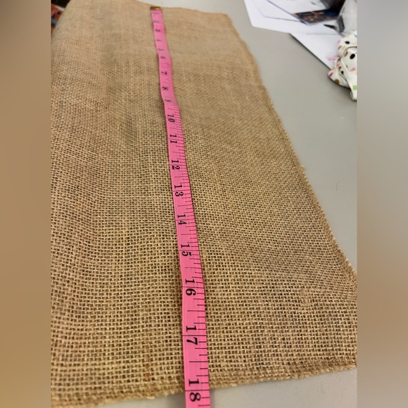 Rustic Burlap Table Runner - Picture 4 of 5